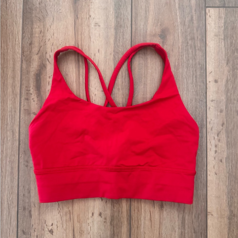 Lululemon Red Racerback Sports Bra
